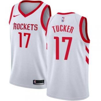 Men's Nike Houston Rockets #17 PJ Tucker White NBA Swingman Association Edition Jersey