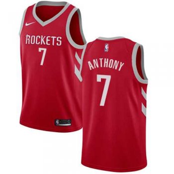 Men's Nike Houston Rockets #7 Carmelo Anthony Red NBA Swingman Icon Edition Jersey