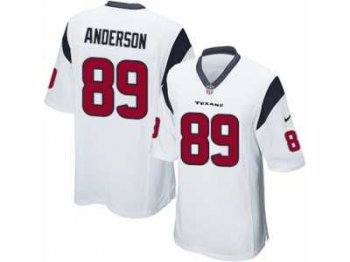 Men's Nike Houston Texans #89 Stephen Anderson Game White NFL Jersey