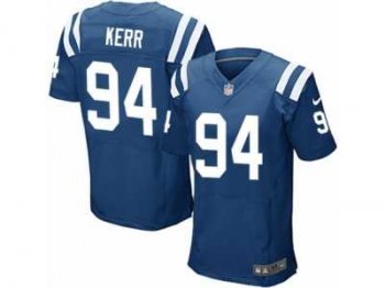 Men's Nike Indianapolis Colts #94 Zach Kerr Elite Royal Blue Team Color NFL Jersey