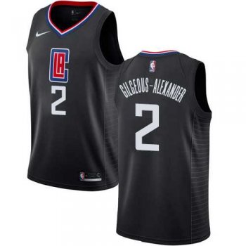 Men's Nike Los Angeles Clippers #2 Shai Gilgeous-Alexander Black NBA Swingman Statement Edition Jersey