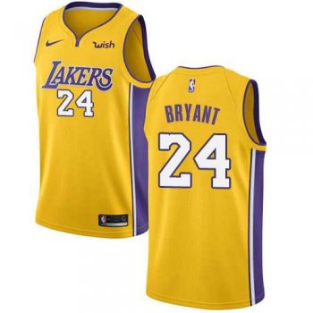 Men's Nike Los Angeles Lakers #24 Kobe Bryant Gold NBA Swingman Icon Edition Jersey