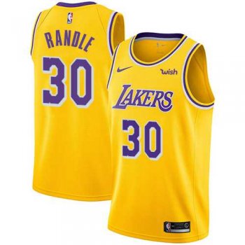 Men's Nike Los Angeles Lakers #30 Julius Randle Gold NBA Swingman Icon Edition Jersey