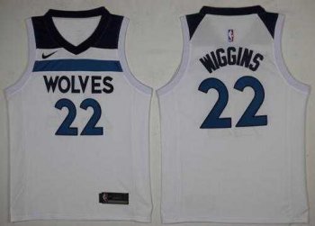 Men's Nike Minnesota Timberwolves #22 Andrew Wiggins White NBA Swingman Association Edition Jersey