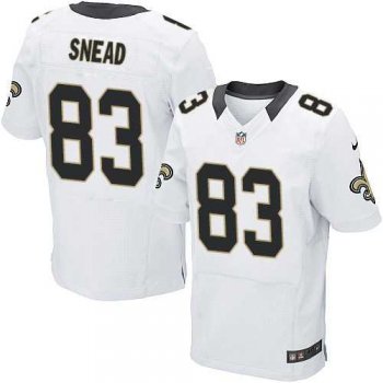 Men's Nike New Orleans Saints #83 Willie Snead Elite White Nike NFL