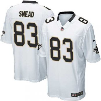 Men's Nike New Orleans Saints #83 Willie Snead Game White Nike NFL