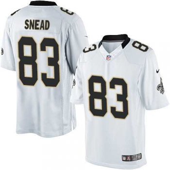 Men's Nike New Orleans Saints #83 Willie Snead Limited White Nike NFL