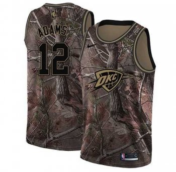 Men's Nike Oklahoma City Thunder #12 Steven Adams Camo NBA Swingman Realtree Collection Jersey