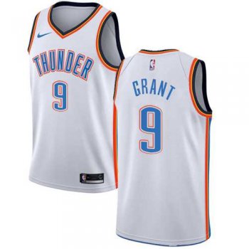 Men's Nike Oklahoma City Thunder #9 Jerami Grant White NBA Swingman Association Edition Jersey