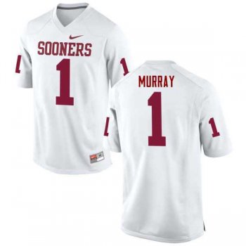 Men's Nike Oklahoma Sooners #1 Kyler Murray College Football Jerseys NCAA Game White