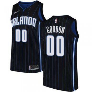 Men's Nike Orlando Magic #00 Aaron Gordon Black NBA Swingman Statement Edition Jersey