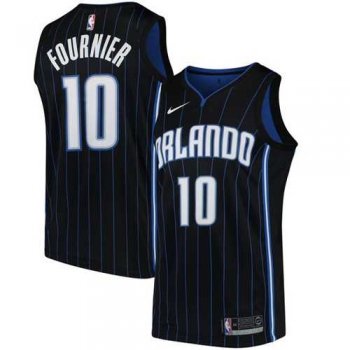 Men's Nike Orlando Magic #10 Evan Fournier Black NBA Swingman Statement Edition Jersey