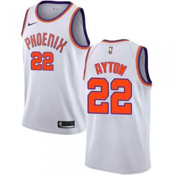 Men's Nike Phoenix Suns #22 Deandre Ayton White NBA Swingman Association Edition Jersey