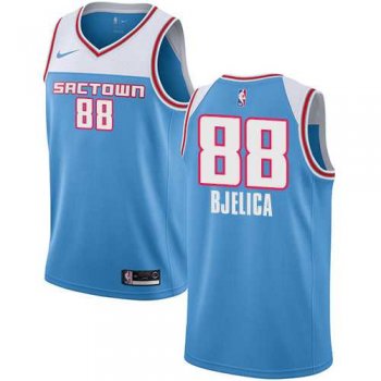 Men's Nike Sacramento Kings #88 Nemanja Bjelica Blue NBA Swingman City Edition 2018-19 Jersey