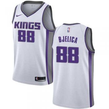 Men's Nike Sacramento Kings #88 Nemanja Bjelica White NBA Swingman Association Edition Jersey