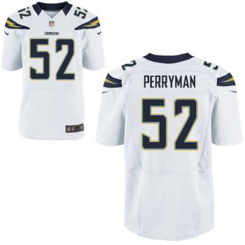 Men's Nike San Diego Chargers #52 Denzel Perryman White Elite Jersey