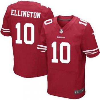 Men's Nike San Francisco 49ers #10 Bruce Ellington Elite Red Team Color NFL Jersey