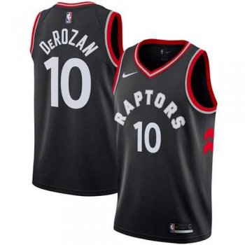 Men's Nike Toronto Raptors #10 DeMar DeRozan Black Statement Edition NBA Swingman Jersey