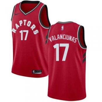 Men's Nike Toronto Raptors #17 Jonas Valanciunas Red NBA Swingman Icon Edition Jersey