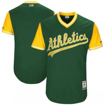 Men's Oakland Athletics Blank Green 2017 Little League World Series Players Weekend Jersey