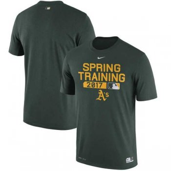 Men's Oakland Athletics Nike Green Authentic Collection Legend Team Issue Performance T-Shirt