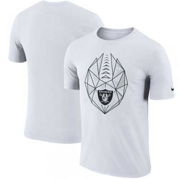 Men's Oakland Raiders Nike White Fan Gear Icon Performance T-Shirt