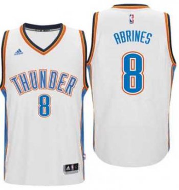 Men's Oklahoma City Thunder #25 Alex Abrines adidas White Player Swingman Jersey