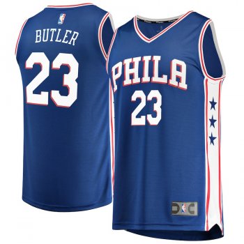 Men's Philadelphia 76ers Jimmy Butler Fanatics Branded Royal Fast Break Replica Jersey – Icon Edition