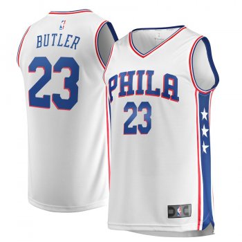 Men's Philadelphia 76ers Jimmy Butler Fanatics Branded White Fast Break Replica Jersey – Association Edition