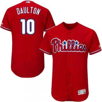 Men's Philadelphia Phillies #10 Darren Daulton Red Flexbase Authentic Collection Stitched MLB