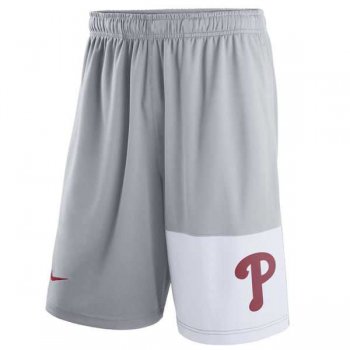 Men's Philadelphia Phillies Nike Gray Dry Fly Shorts