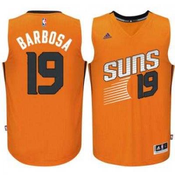 Men's Phoenix Suns #19 Leandro Barbosa adidas Orange Swingman Alternate Jersey