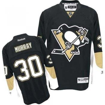 Men's Pittsburgh Penguins #30 Matt Murray Black Home Stitched NHL Jersey