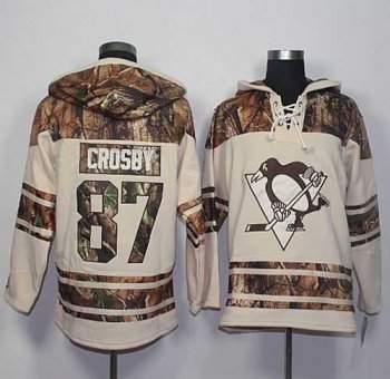 Men's Pittsburgh Penguins #87 Sidney Crosby Cream Camo Stitched NHL Jersey