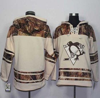 Men's Pittsburgh Penguins Blank Cream Camo Stitched NHL Jersey