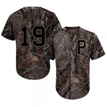 Men's Pittsburgh Pirates #19 Colin Moran Camo Realtree Collection Cool Base Stitched MLB