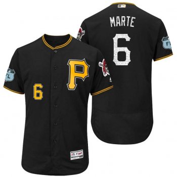 Men's Pittsburgh Pirates #6 Starling Marte 2017 Spring Training Flex Base Authentic Collection Stitched Baseball Jersey