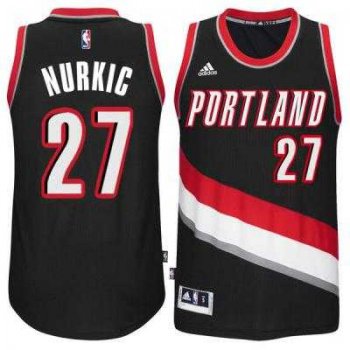 Men's Portland Trail Blazers #27 Blazers Jusuf Nurkic adidas Black Swingman Road Jersey