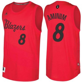 Men's Portland Trail Blazers #8 Al-Farouq Aminu 2016 Christmas Day Red NBA Swingman Jersey