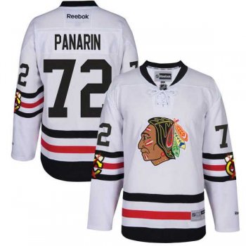 Men's Reebok Chicago Blackhawks #72 Artemi Panarin 2017 Winter Classic White Stitched NHL Jersey