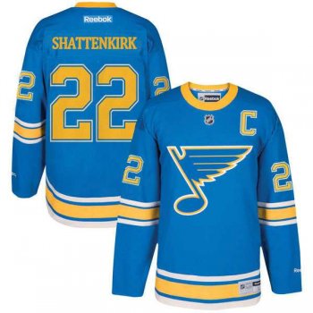 Men's Reebok St. Louis Blues #22 Kevin Shattenkirk 2017 Winter Classic Stitched NHL Jersey