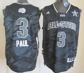 2013 All-Star Western Conference Los Angeles Clippers #3 Chris Paul Grey Revolution 30 Swingman NBA Jerseys Cheap