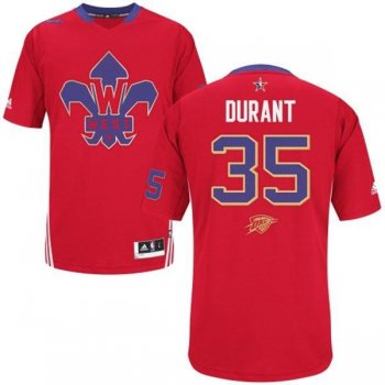 2014 NBA All Star Western Conference Oklahoma City Thunder 35 Kevin Durant Red Revolution 30 Swingman Jerseys Cheap