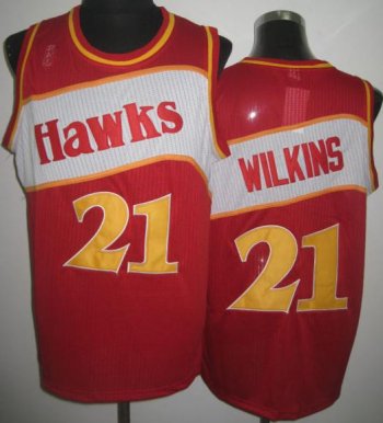 Atlanta Hawks 21 Dominique Wilkins Red Revolution 30 NBA Jerseys Cheap