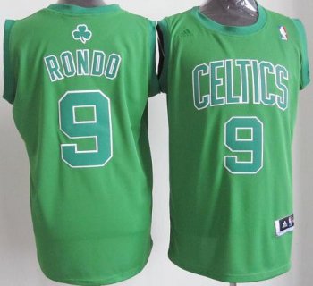 Boston Celtics 9 Rajon Rondo Green Revolution 30 Swingman NBA Jersey Christmas Style Cheap