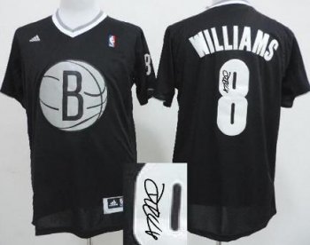 Brooklyn Nets 8 Deron Williams Black Revolution 30 Swingman NBA Jersey 2013 Christmas Style Signed Cheap