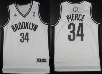 Brooklyn Nets 34 Paul Pierce White Revolution 30 Swingman NBA Jerseys Cheap