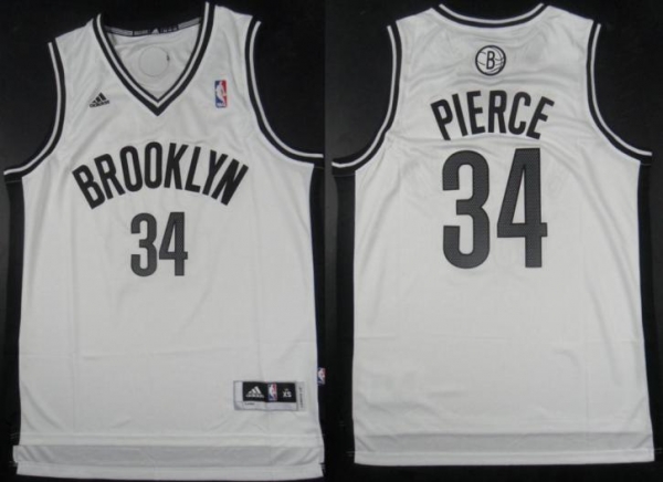 Brooklyn Nets 34 Paul Pierce White Revolution 30 Swingman NBA Jerseys Cheap