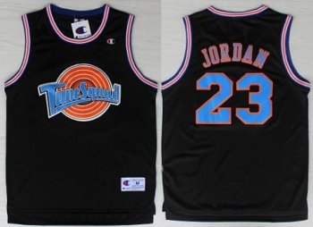 23 Michael Jordan Space Jam Tune Squad Limited Edition Black Basketball Jerseys Cheap