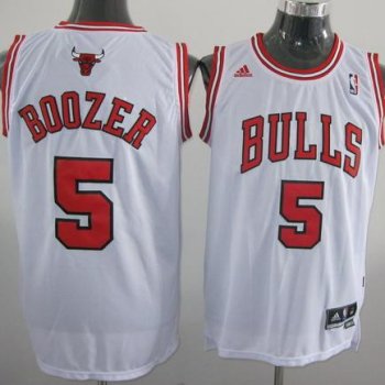 Revolution 30 Chicago Bulls 5 Boozer White Swingman Jersey Cheap